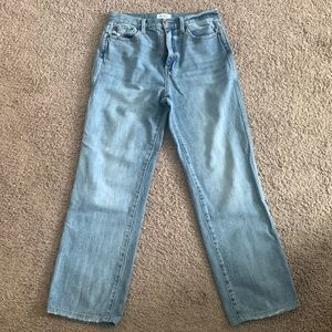 Pistola. High Waist. Straight Leg. Light Wash Jeans